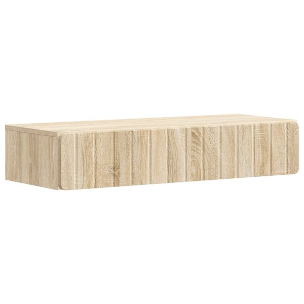 vidaXL Table d'appoint murale Chêne Sonoma 87 5 x 34 5 x 17 cm