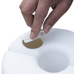Lot de 4 poids de lestage cylindrique pour tonnelle barnum tente dim. Ø 22 / ø 24 x 25h cm polyéthylène blanc
