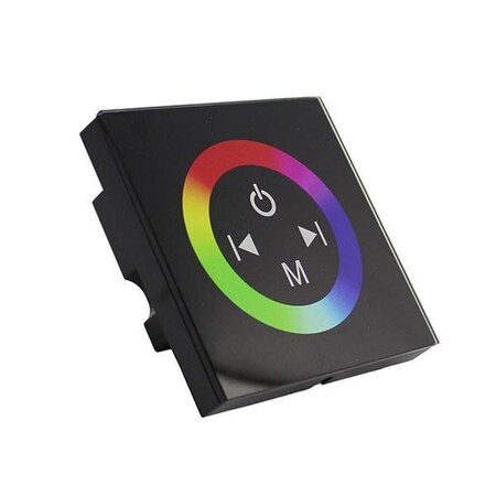 Variateur led rgb tactile noir 12v/24v - silamp