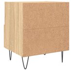 vidaXL Tables de chevet 2 Pièces chêne sonoma 40x35x47 5 cm