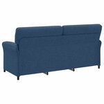vidaXL Canapé 100  polyester  cadre en métal  MDF  Contreplaqué