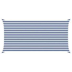 vidaXL Voile d'ombre Bleu et Blanc 2 5 x 5 m 100   polyester Oxford