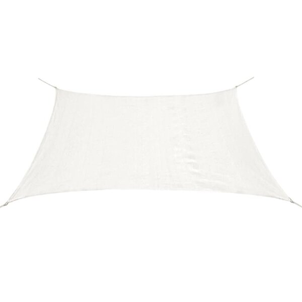 vidaXL Voile d'ombrage PEHD Rectangulaire 2 x 4 m Blanc