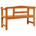 vidaXL Banc extérieur Marron 119 x 76 x 44cm Bois de pin massif
