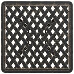 vidaXL Table de jardin bronze 53x53x53 cm aluminium coulé