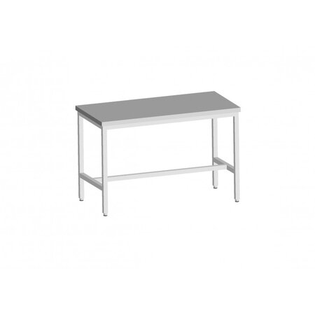 Table inox soudée centrale - l2g -  - inox1400 700x850mm