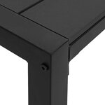vidaXL Ensemble de salle à manger pour jardin 3 Pièces Anthracite Acier