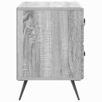 vidaXL Cabinet de chevet avec tiroir Sonoma gris 62 x 34 5 x 47 5 cm