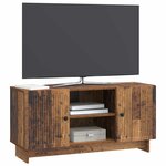 vidaXL Meuble TV 102 x 34 5 x 50 cm Bois ancien Bois d'ingénierie