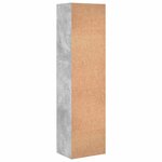 vidaXL Bibliothèque gris béton 40x30x152 cm bois d'ingénierie