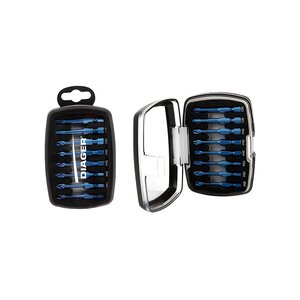 Coffret embout blueshock 8 pièces longueur 50 mm 8pièces pz2x23  ph2x23  tx2025