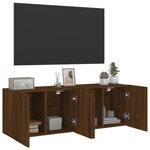 vidaXL Meubles TV muraux 2 Pièces chêne marron 60x30x41 cm