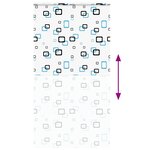 vidaXL Store enrouleur de douche avec cassette largeur du tissu 136 cm