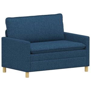 vidaXL Canapé Bleu 126 x 81 x 87 5 cm Tissu