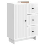 vidaXL Buffet Blanc brillant 66 x 34 5 x 90 cm Bois d'ingénierie
