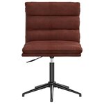 vidaXL Chaises à manger lot de 4 marron brillant similicuir