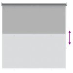 vidaXL Store enrouleur Protection UV Gris clair 140 x 230 cm Polyester