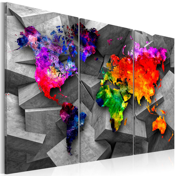 Tableau - symmetry of the world l x h en cm 90x60