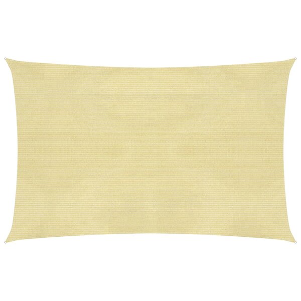 vidaXL Voile d'ombrage 160 g/m² Beige 3x4 m PEHD