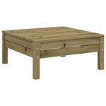 vidaXL Salon de jardin avec coussins 9 Pièces bois de pin imprégné