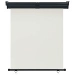 vidaXL Auvent latéral de balcon 145x250 cm Crème