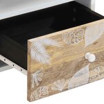vidaXL Tables de chevet 2 Pièces 40x33x46 cm Bois de manguier solide