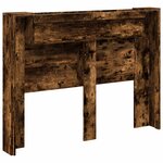 vidaXL Tête de lit Chêne fumé 140 x 16 5 x 103 5 cm Bois d'ingénierie