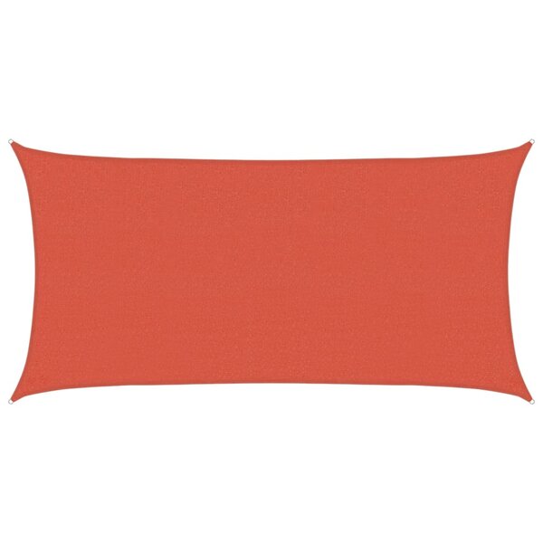 vidaXL Voile d'ombrage 160 g/m² Terre cuite 2 5x4 5 m PEHD