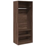 vidaXL Garde-robe chêne marron 80x50x200 cm bois d'ingénierie