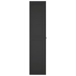 vidaXL Armoire de rangement d'extérieur noir 65x37x165 cm PP