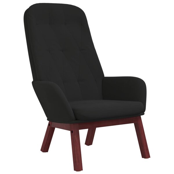 vidaXL Chaise de relaxation Noir Velours