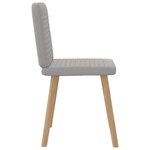 vidaXL Chaises à manger lot de 4 gris nuage tissu