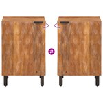 vidaXL Armoire de salle de bain avec étagère Marron 38 x 33 x 58 cm