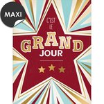 Grande carte anniversaire c'est le grand jour - draeger paris