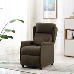 vidaXL Chaise de massage en tissu marron