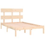 vidaXL Cadre de lit sans matelas 150x200 cm bois massif