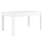 vidaXL Table basse Blanc 80x50x40 cm Bois massif de pin