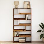 vidaXL Bibliothèque vieux bois 100x33x187 5 cm bois d'ingénierie