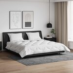 vidaXL Couette d'été avec oreiller 3 pièces Blanc Microfibre