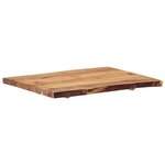 vidaXL Dessus de table Bois d'acacia massif 80x(50-60)x3 8 cm