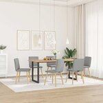 vidaXL Chaises à manger lot de 6 gris nuage tissu
