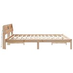 vidaXL Cadre de lit Marron 200 x 200 cm Pin massif et pin massif