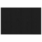 vidaXL Tête de lit avec armoire 3 Pièces Chêne noir Bois d'ingénierie