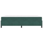 vidaXL Cadre de lit Vert foncé et blanc 140 x 200 cm Velours