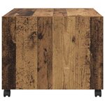 vidaXL Table basse Bois ancien 55 x 55 x 45 cm Bois d'ingénierie