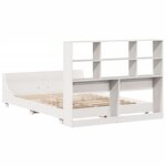 vidaXL Cadre de lit sans matelas blanc 160x200 cm bois de pin massif