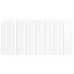 vidaXL Cabinet de chevet mural 2 Pièces Blanc brillant 49 x 34 5 x 24 cm