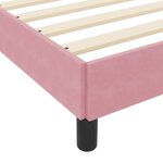 vidaXL Lit à ressorts avec matelas Rose 180 x 200 cm tissu