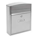 Boîte aux Lettres en Acier Inoxydable  Compact E5737  Anti-pluie  Inox