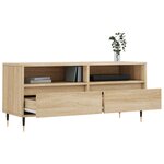 vidaXL Meuble TV chêne sonoma 100x34 5x44 5 cm bois d'ingénierie